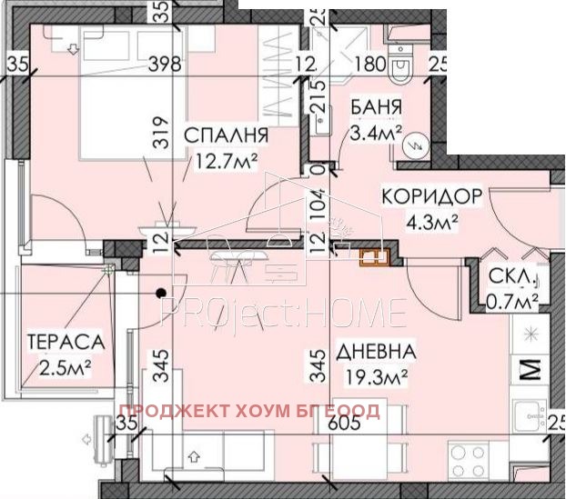 In vendita  1 camera da letto Burgas , Sarafovo , 60 mq | 44211600
