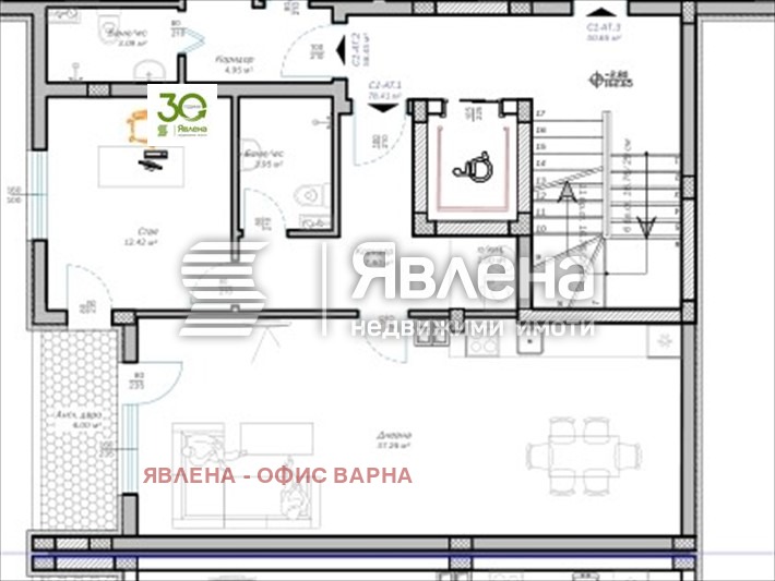 Til salgs  1 soverom Varna , m-t Psjelina , 90 kvm | 10090403 - bilde [2]