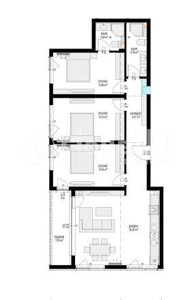 3 bedroom Slaviya, Sofia 1