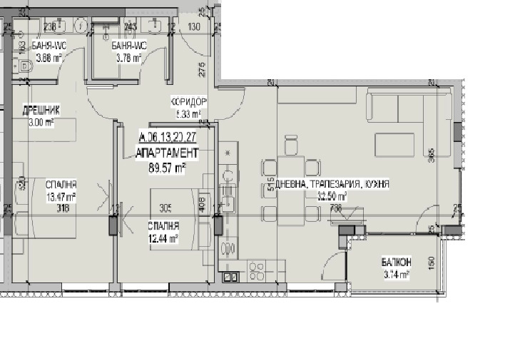 Продава 3-СТАЕН, гр. Стара Загора, Казански, снимка 1 - Aпартаменти - 47438154