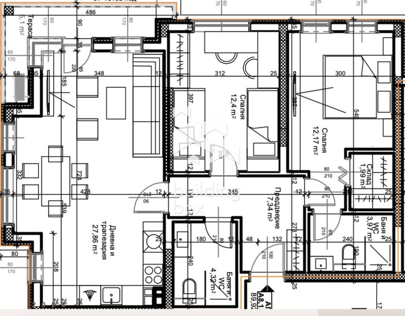 Продава 3-СТАЕН, гр. Пловдив, Остромила, снимка 7 - Aпартаменти - 48066984