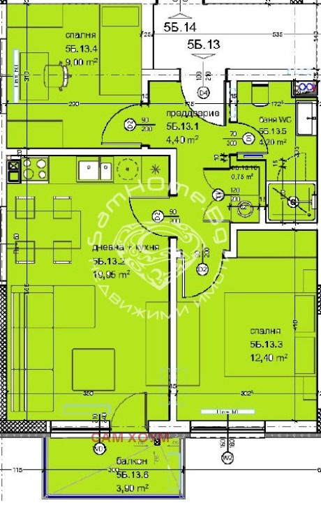 Zu verkaufen  2 Schlafzimmer Warna , Kajsiewa gradina , 76 qm | 43437764