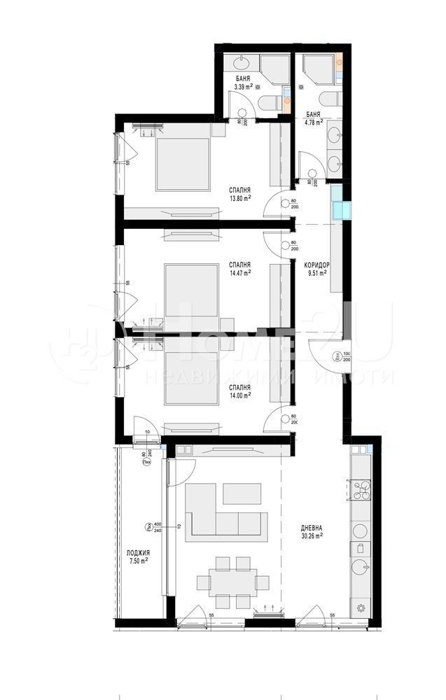 À venda  3 quartos Sofia , Slaviia , 142 m² | 58873329