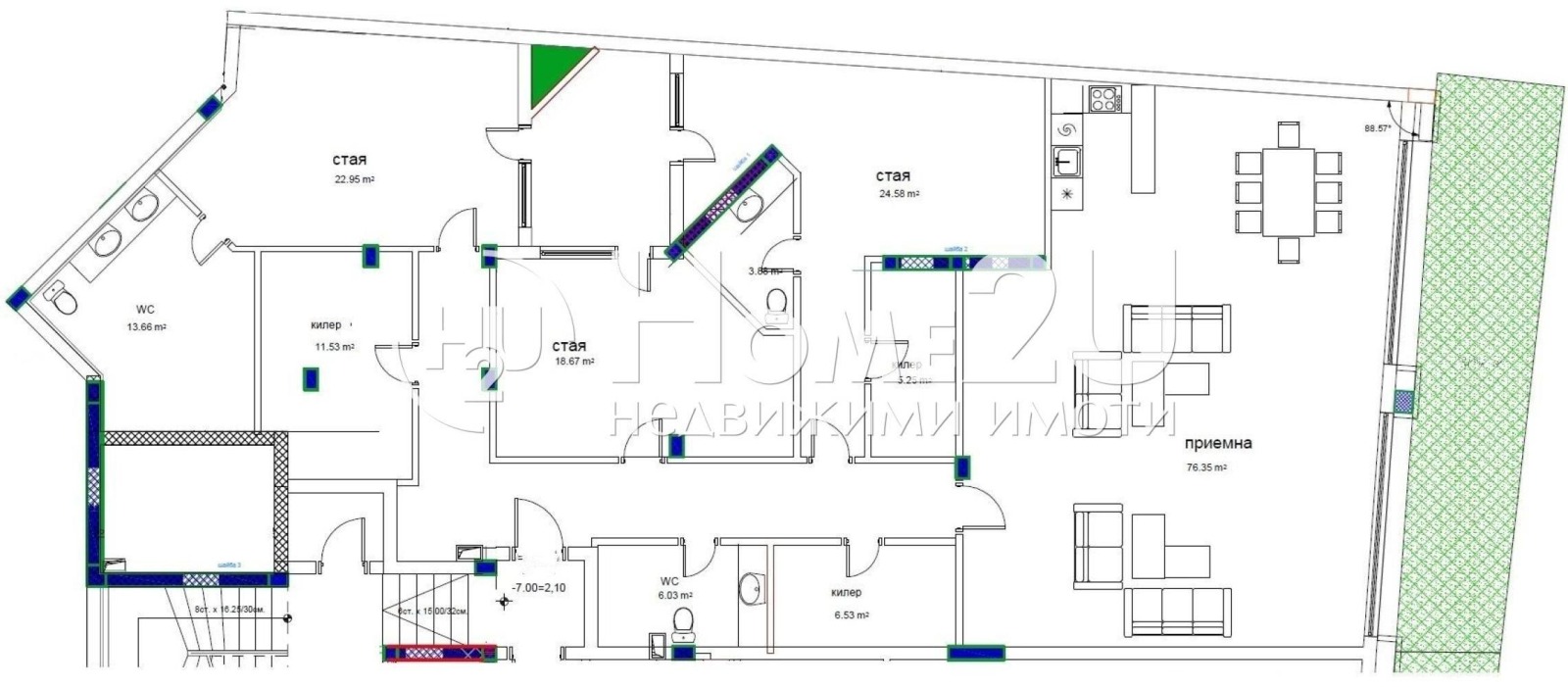Продава 4-СТАЕН, гр. Варна, к.к. Чайка, снимка 12 - Апартаменти - 53605410