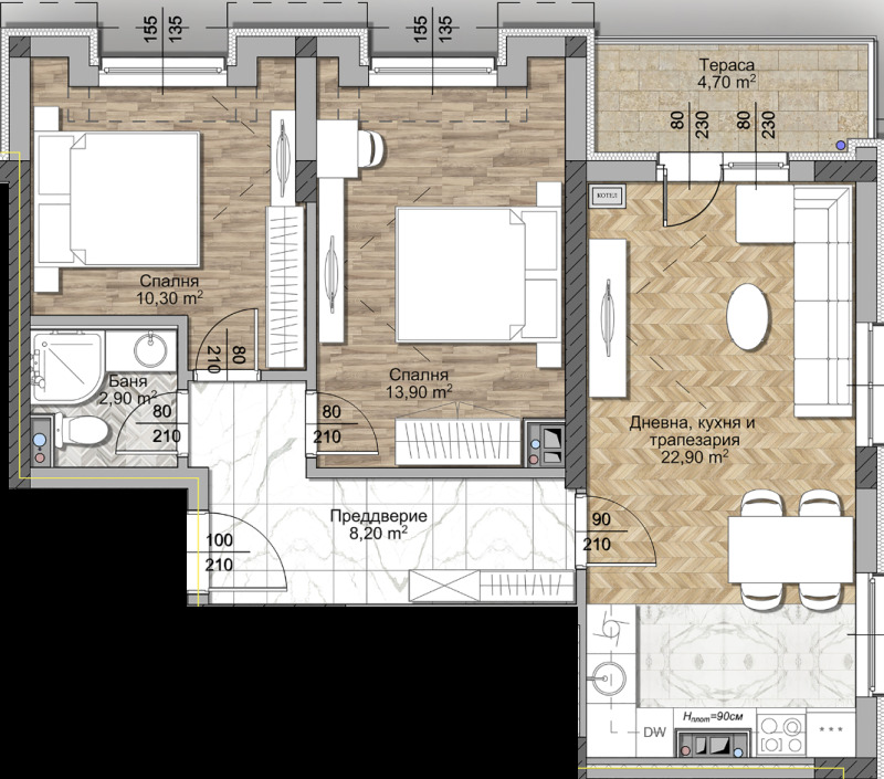 Продава 3-СТАЕН, гр. София, Овча купел 2