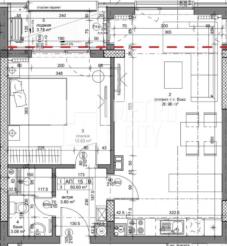 Продава 2-СТАЕН, гр. София, Кръстова вада, снимка 9 - Апартаменти - 53384743