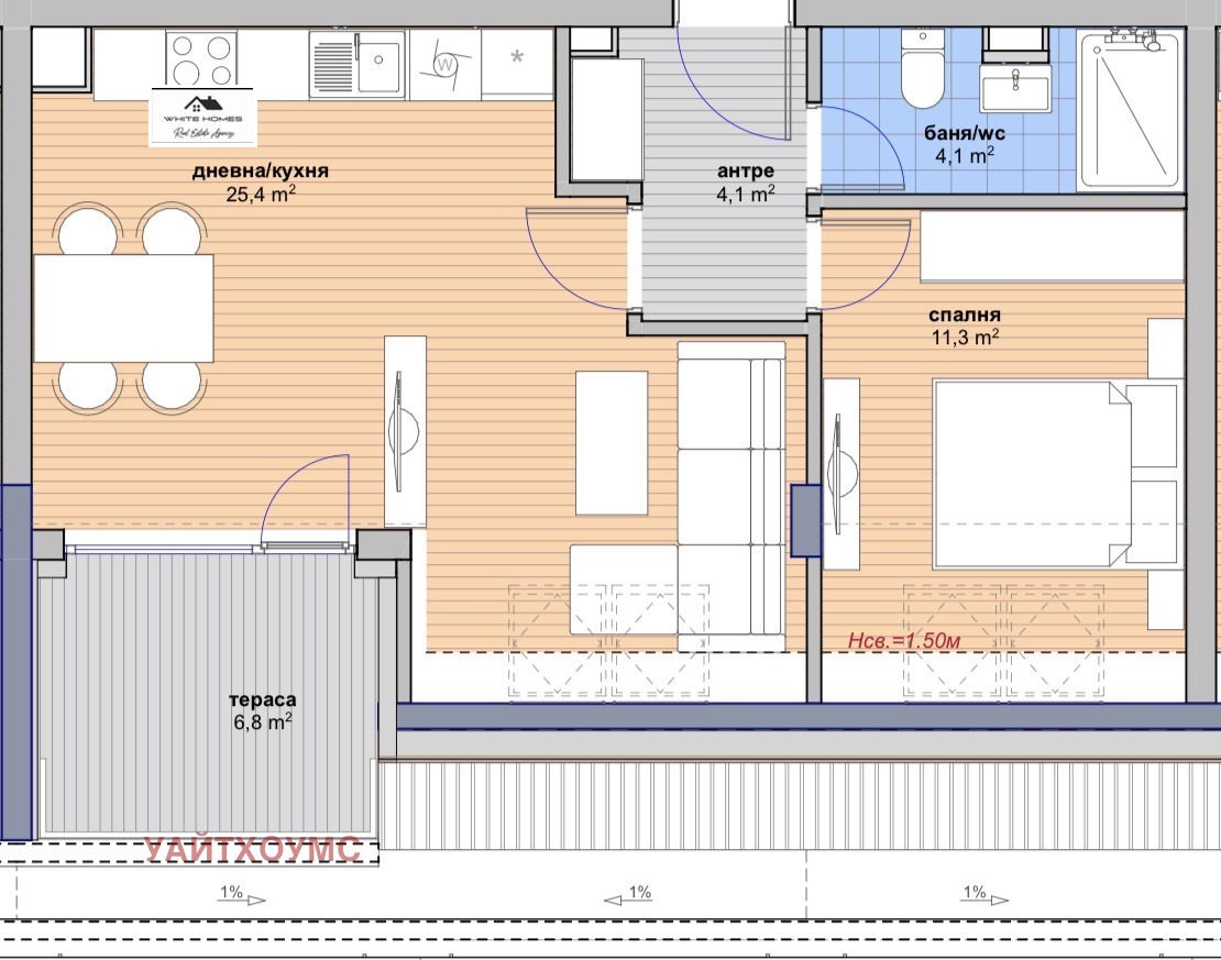 Продава 2-СТАЕН, гр. София, Малинова долина, снимка 11 - Апартаменти - 53862981