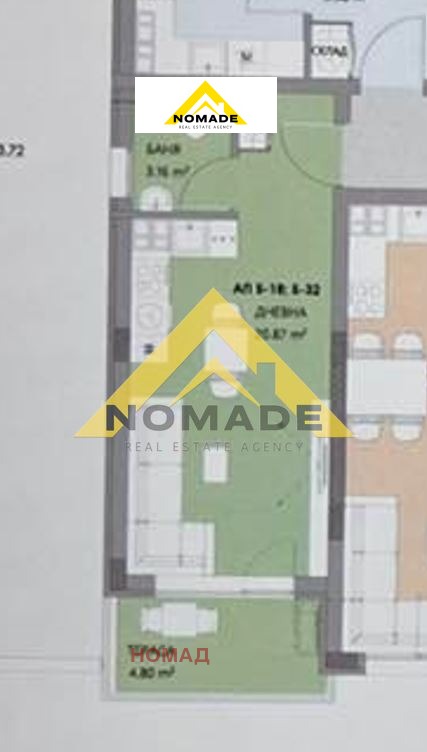 Продава 1-СТАЕН, гр. Пловдив, Остромила, снимка 3 - Апартаменти - 53259417