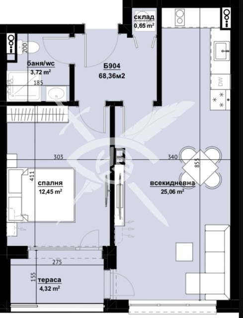 Продава 2-СТАЕН, гр. Бургас, Изгрев, снимка 1 - Aпартаменти - 48141571