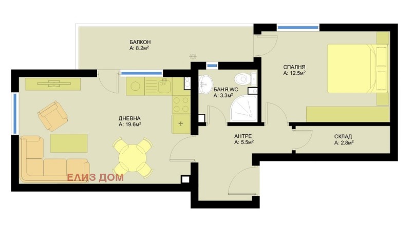 Zu verkaufen  1 Schlafzimmer Warna , Grand Mol , 71 qm | 81784784 - Bild [2]