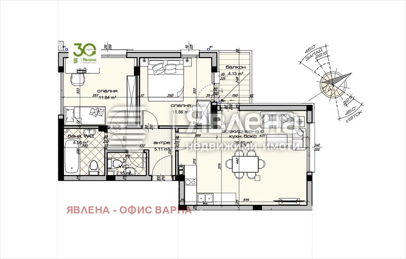 De vânzare  2 dormitoare Varna , Vinița , 97 mp | 85033066 - imagine [4]