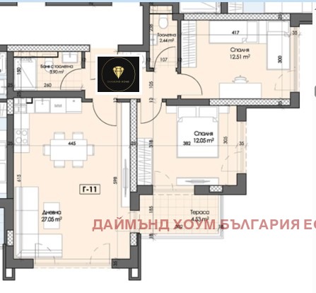 Προς πώληση  2 υπνοδωμάτια Πλοβδηβ , Γαγαρην , 97 τ.μ | 40377406 - εικόνα [2]