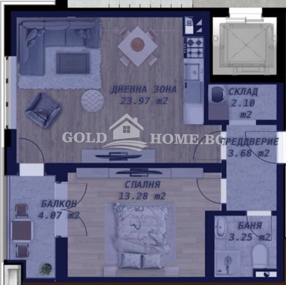 Продава 2-СТАЕН, гр. Пловдив, Беломорски, снимка 2 - Апартаменти - 56270804