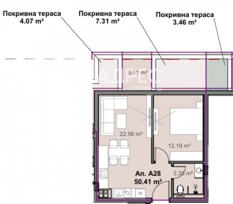 Продава 2-СТАЕН, гр. София, Свобода, снимка 2 - Апартаменти - 53179605