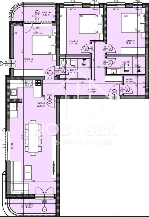 À vendre  3 chambres Varna , Vladislav Varnentchik 1 , 151 m² | 60759088 - image [4]