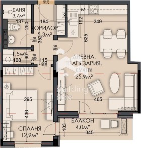 1 bedroom Vinitsa, Varna 1