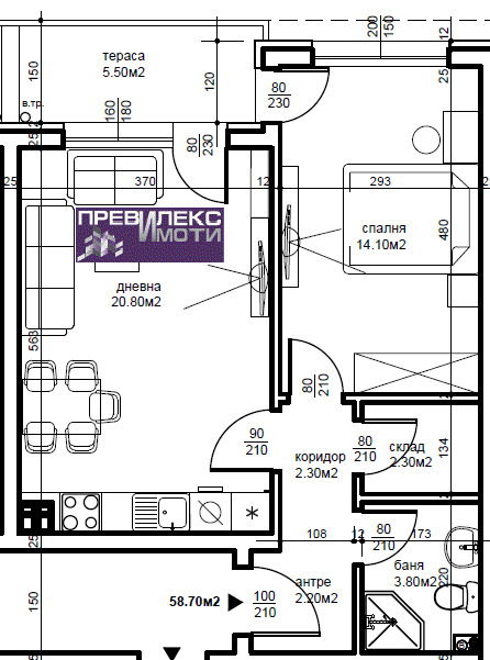 De vânzare  1 dormitor Plovdiv , Belomorsci , 67 mp | 17769959