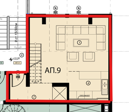 Myytävänä  2 makuuhuonetta Sofia , Manastirski livadi , 123 neliömetriä | 70841927 - kuva [9]