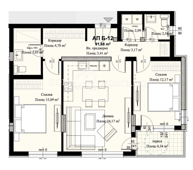 Продава 3-СТАЕН, гр. Пловдив, Христо Смирненски, снимка 2 - Апартаменти - 52390034