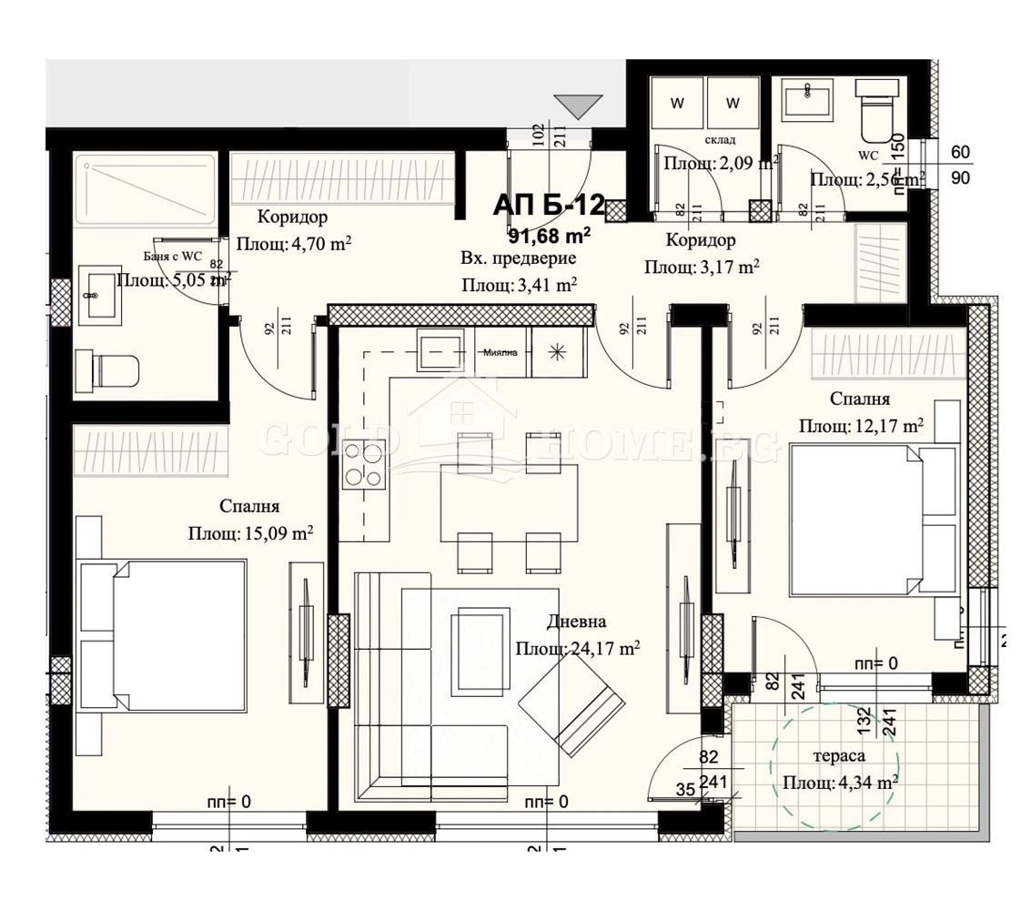 Продава 3-СТАЕН, гр. Пловдив, Христо Смирненски, снимка 2 - Апартаменти - 52390034