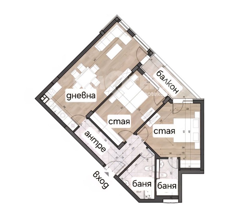 Продава 3-СТАЕН, гр. София, Манастирски ливади, снимка 4 - Апартаменти - 52813144