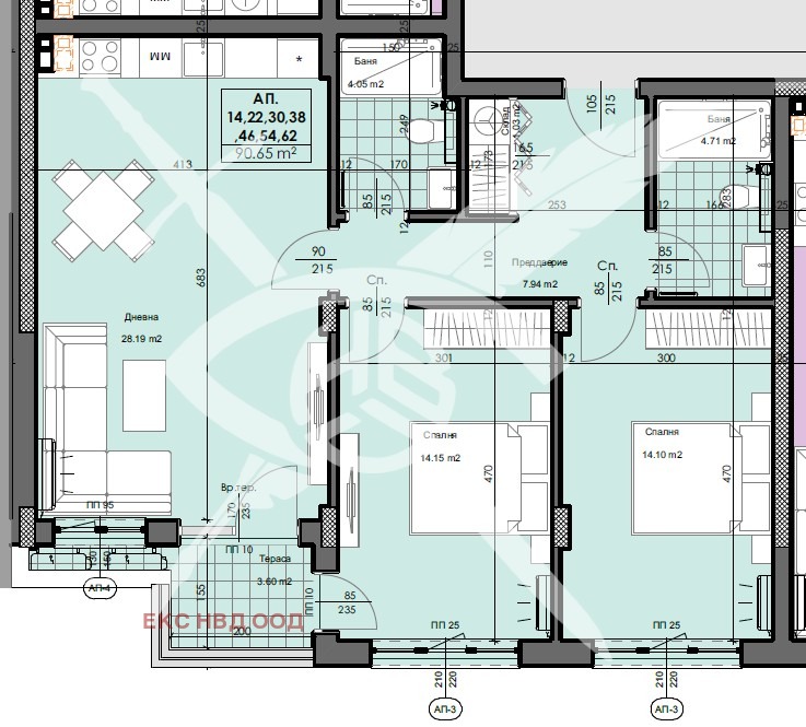 Продава  3-стаен, град Пловдив, Кършияка •  117 418 EUR • ID 39354046 — holmes.bg - [1] 