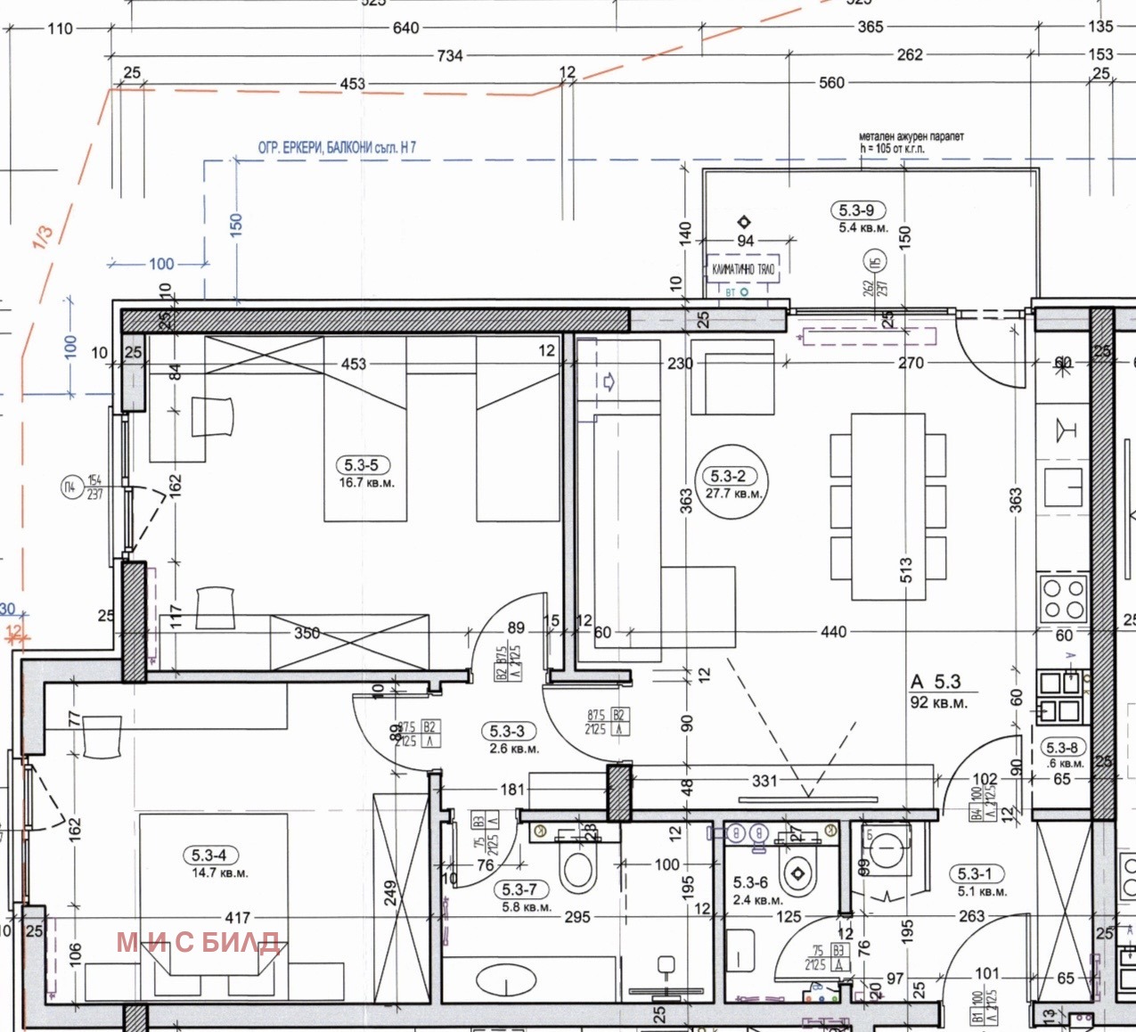 Продава 3-СТАЕН, гр. София, Левски Г