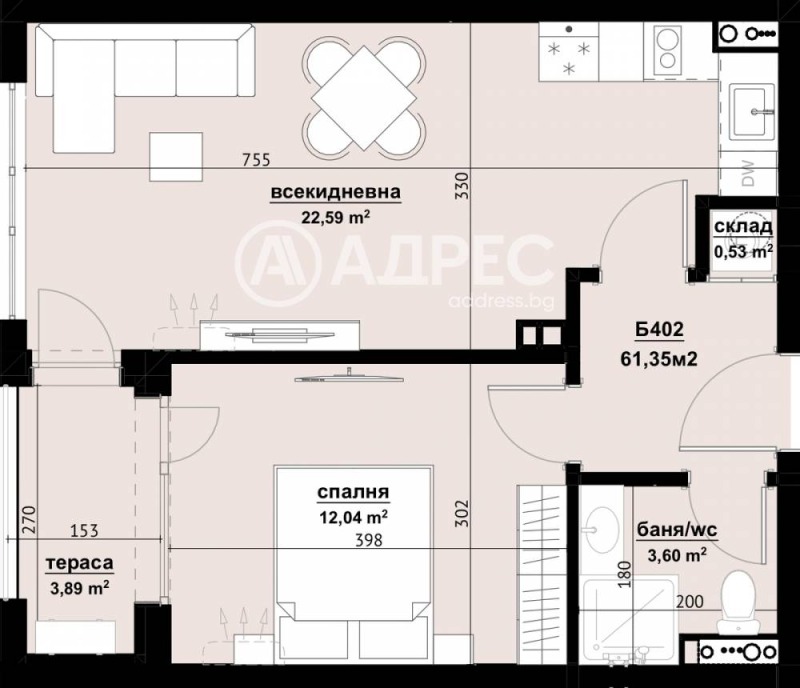 Продава 2-СТАЕН, гр. Бургас, област Бургас, снимка 3 - Апартаменти - 52810353