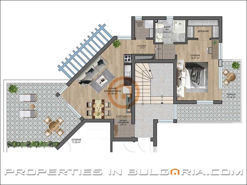 Продается  1 спальня область Варна , Бяла , 117 кв.м | 75508890 - изображение [5]