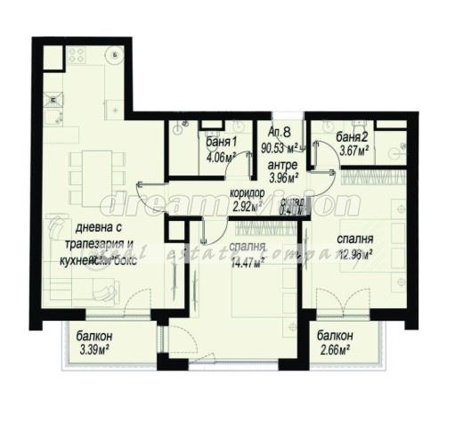 De vânzare  2 dormitoare Sofia , Zona B-18 , 111 mp | 68317292 - imagine [2]