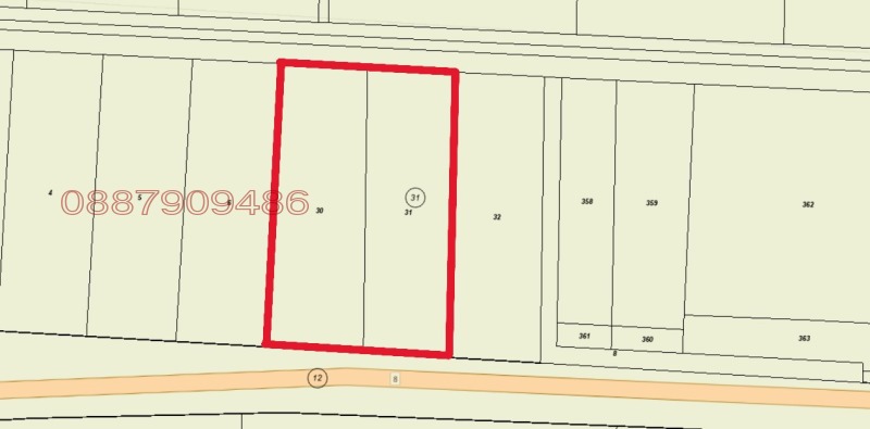 Продава ЗЕМЕДЕЛСКА ЗЕМЯ, с. Костиево, област Пловдив