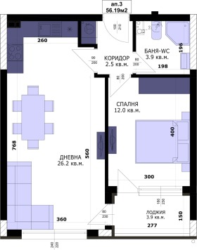 2-стаен град Варна, Кайсиева градина 3