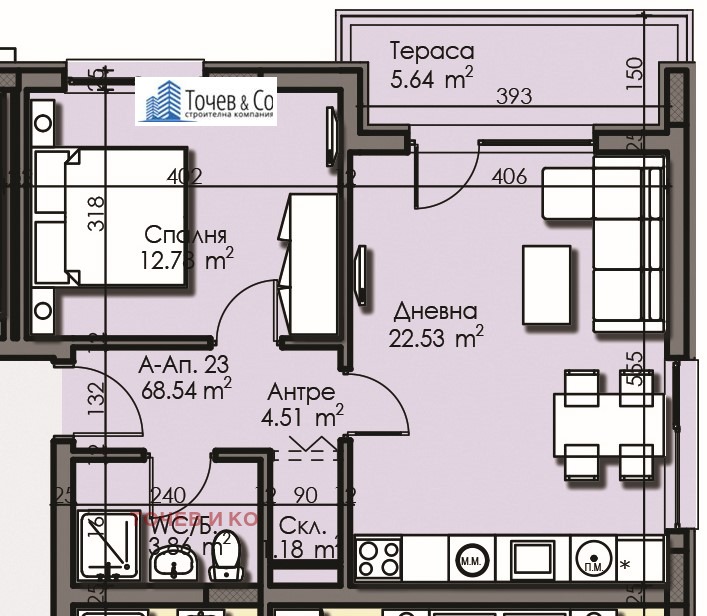 Продава 2-СТАЕН, гр. Бургас, Изгрев, снимка 3 - Апартаменти - 53151110