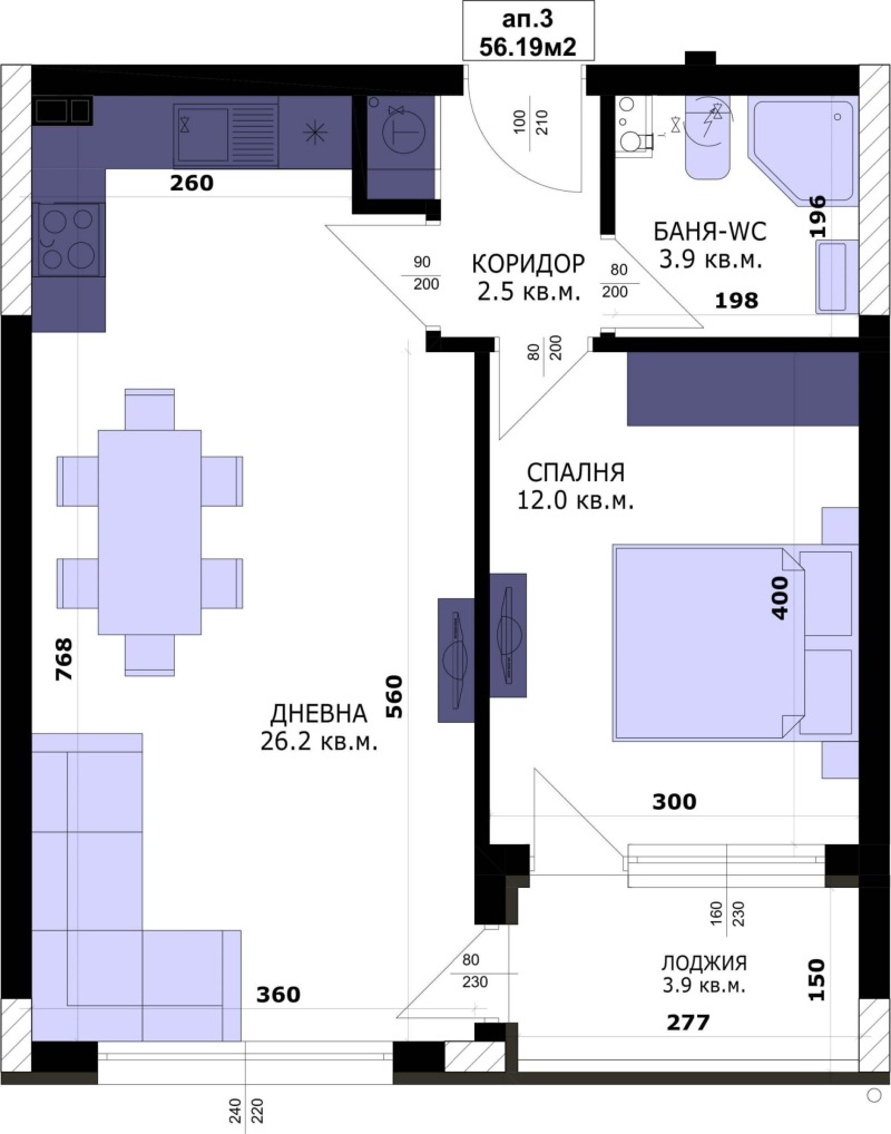 Продава 2-СТАЕН, гр. Варна, Кайсиева градина, снимка 3 - Aпартаменти - 49210775