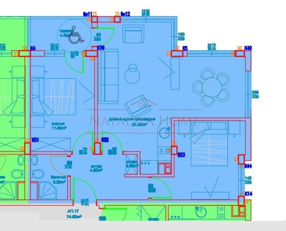 Продава 3-СТАЕН, гр. Бургас, Славейков, снимка 2 - Апартаменти - 53693612
