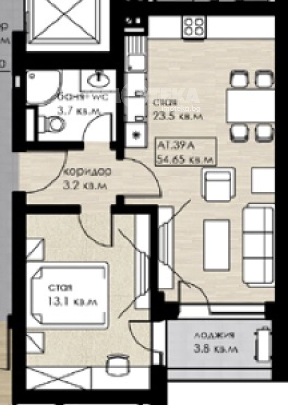 Продава 2-СТАЕН, гр. София, Дружба 2, снимка 3 - Апартаменти - 54136508