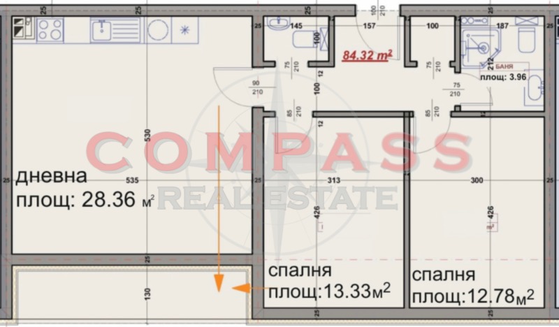 Na prodej  2 ložnice Varna , Vazraždane 1 , 100 m2 | 22889370 - obraz [6]