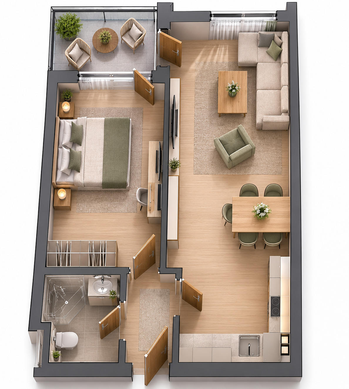 Продава 2-СТАЕН, с. Равда, област Бургас, снимка 2 - Апартаменти - 55274164