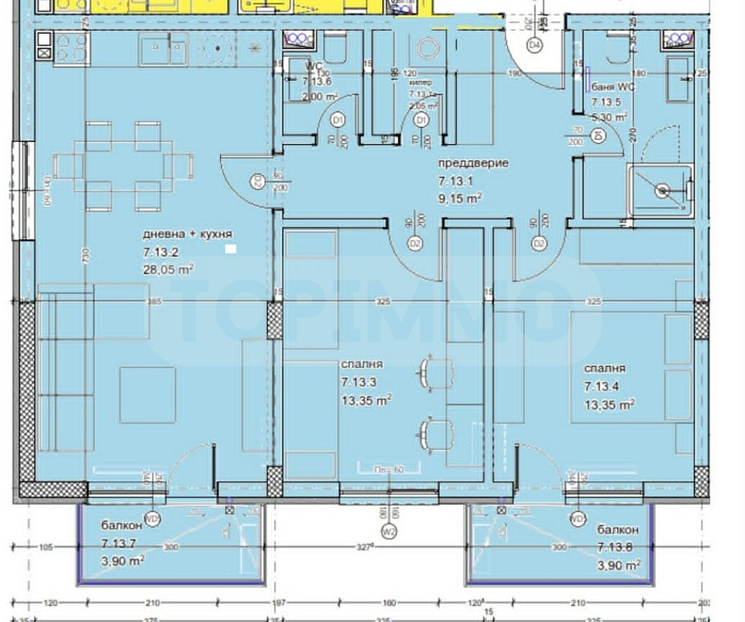 Продава 3-СТАЕН, гр. Варна, Кайсиева градина, снимка 2 - Апартаменти - 55184299