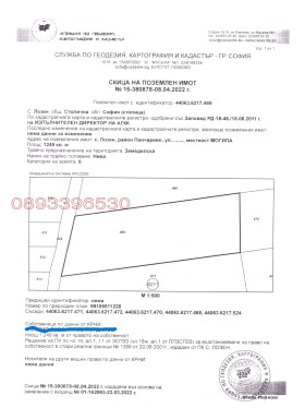 Продава парцел град София с. Лозен - [1] 