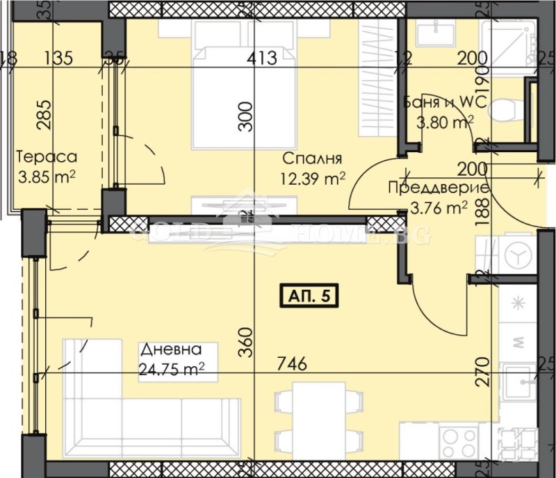 Продава 2-СТАЕН, гр. Пловдив, Тракия, снимка 4 - Aпартаменти - 48714840