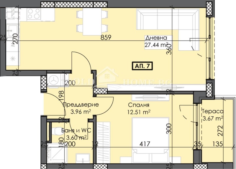 Продава 2-СТАЕН, гр. Пловдив, Тракия, снимка 3 - Aпартаменти - 48714840