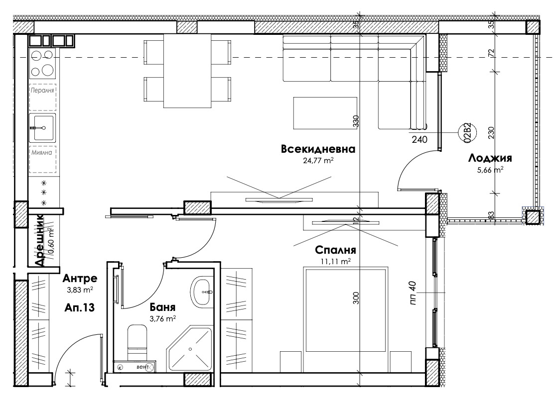 Продава 2-СТАЕН, гр. Пловдив, Прослав, снимка 2 - Апартаменти - 52118369