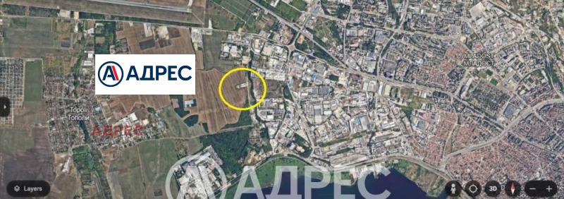 Продава ПАРЦЕЛ в град Варна, Западна промишлена зона - 9066 кв.м / 906 600 € » 1 773 155.48 лв., АДРЕС