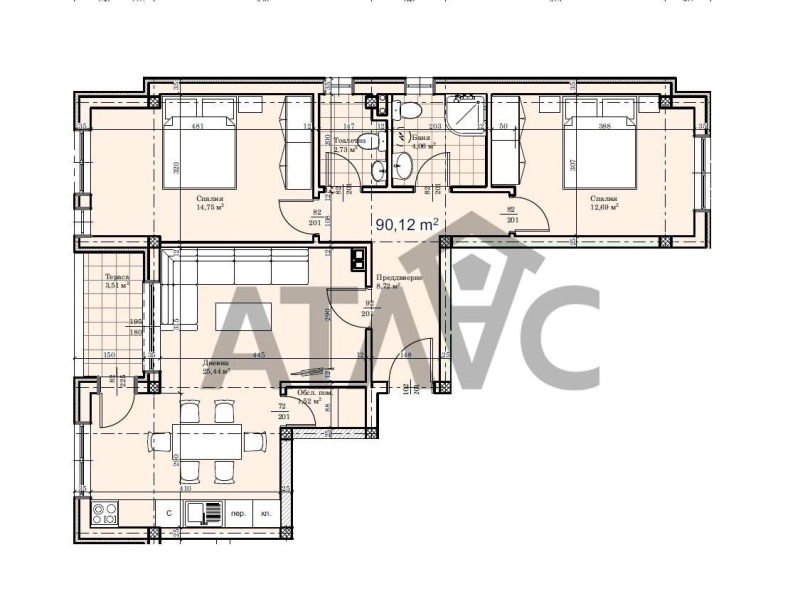 Продава  3-стаен град Пловдив , Прослав , 103 кв.м | 29840744