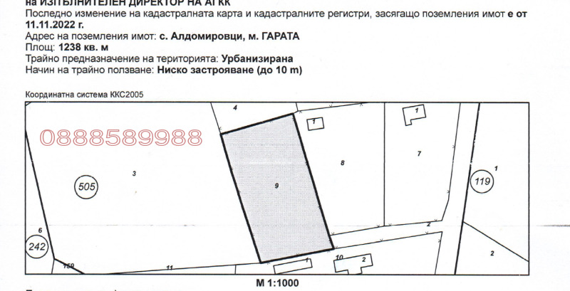 Na prodej  Spiknutí oblast Sofia , Aldomirovci , 1200 m2 | 63662690