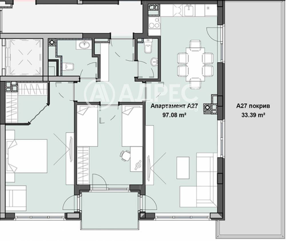 Продава 3-СТАЕН, гр. София, Кръстова вада, снимка 4 - Апартаменти - 54604762