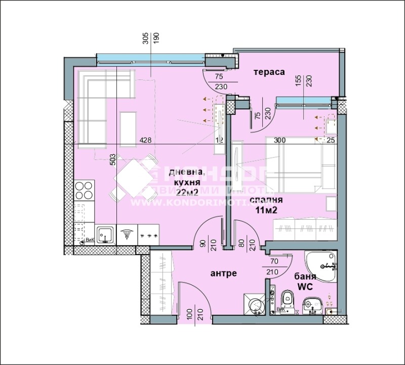 Продава 2-СТАЕН, гр. Пловдив, Тракия, снимка 4 - Aпартаменти - 49559089