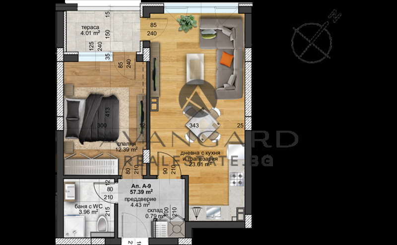Продава  2-стаен град Пловдив , Христо Смирненски , 65 кв.м | 46396816 - изображение [2]