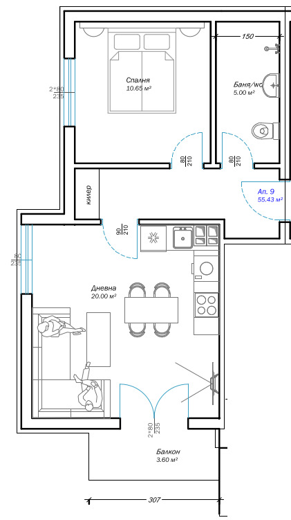 Продава 2-СТАЕН, гр. Варна, м-т Пчелина, снимка 6 - Апартаменти - 55190746